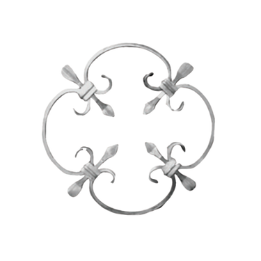 FORGED ROSETTE PANEL - 1867/3 - 10-1/4